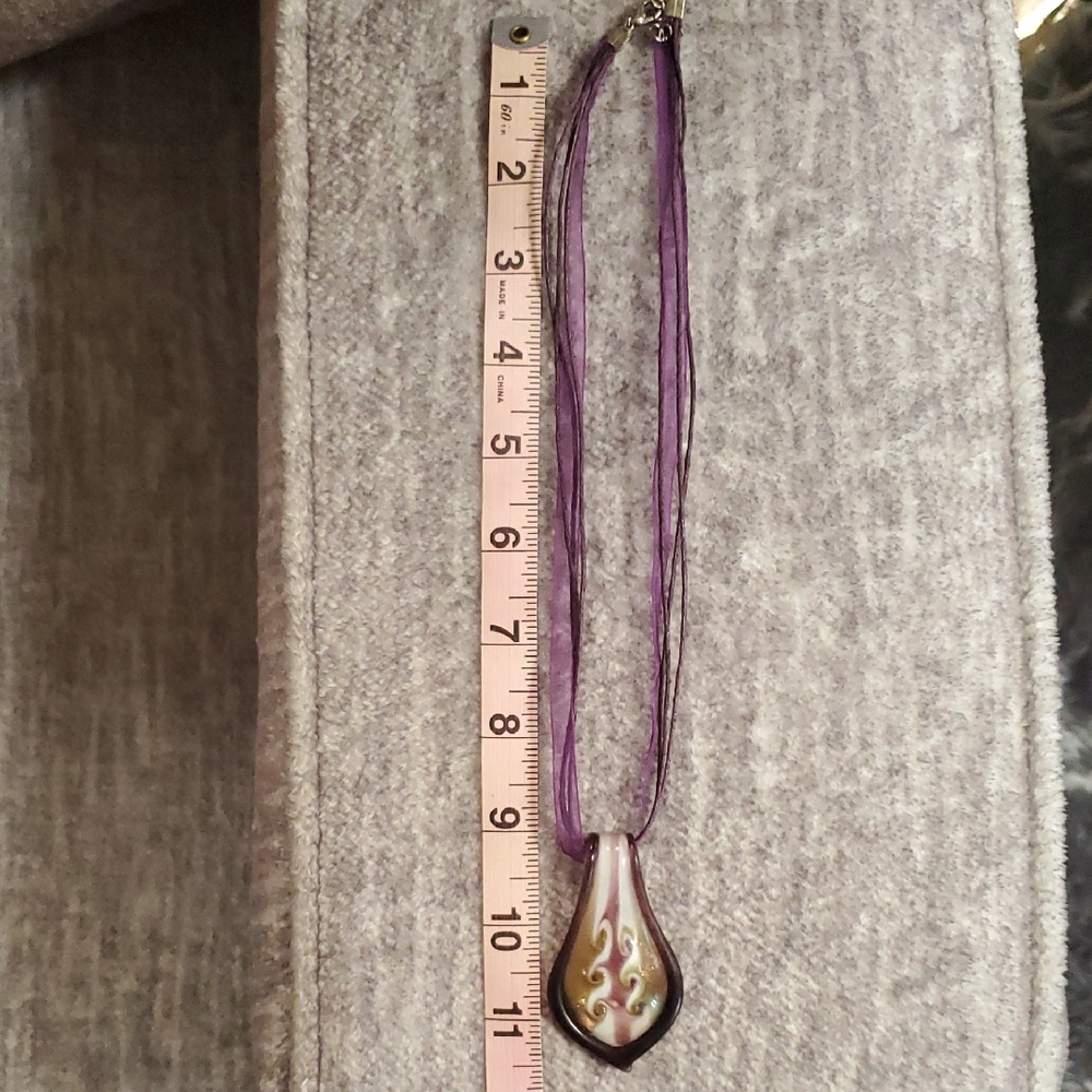 Elegant Purple Pendant Necklace